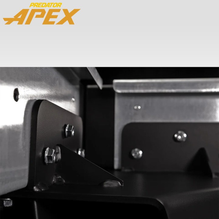 Mesa Billar Predator Apex - Estructura de acero de alto carbono.