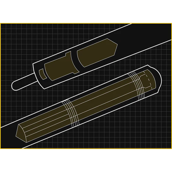 Tacos Predator Serie BLAK 5 - Construcción firme y estable